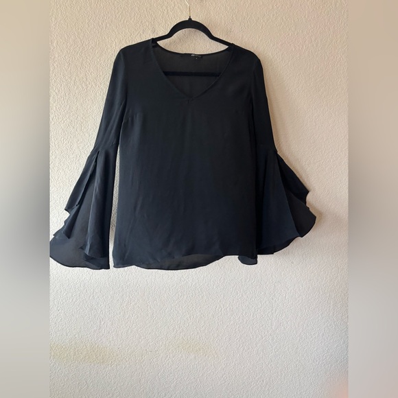 Jay Godfrey bell‎ sleeve 100% silk blouse Size 2 - Picture 1 of 7